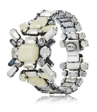 Mezi Deco Crystal Statement Bracelet