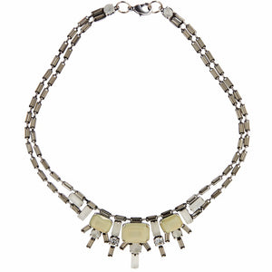 Mezi Deco Crystal Statement Necklace