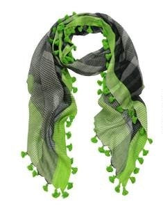 Dlux Edge Handloom Cotton Wrap Scarf - Black